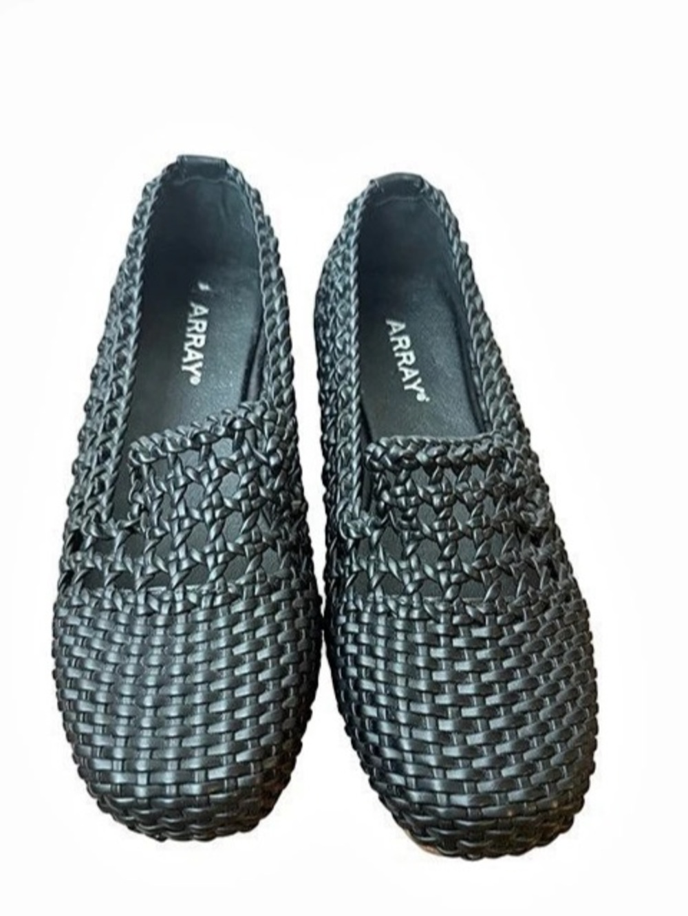 ARRARY Black Woven Flats-Size 7.5 NWOT